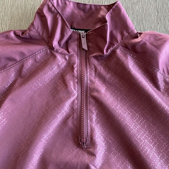 Mens Holloway Burgundy Windbreaker  1/4 Zip Pull‎ Over Jacket Size XS - Picture 5 of 11